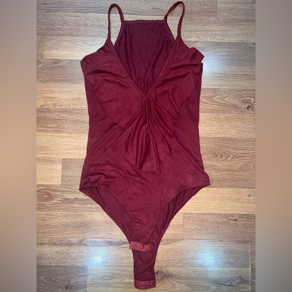 Elegant Burgundy Halter Top